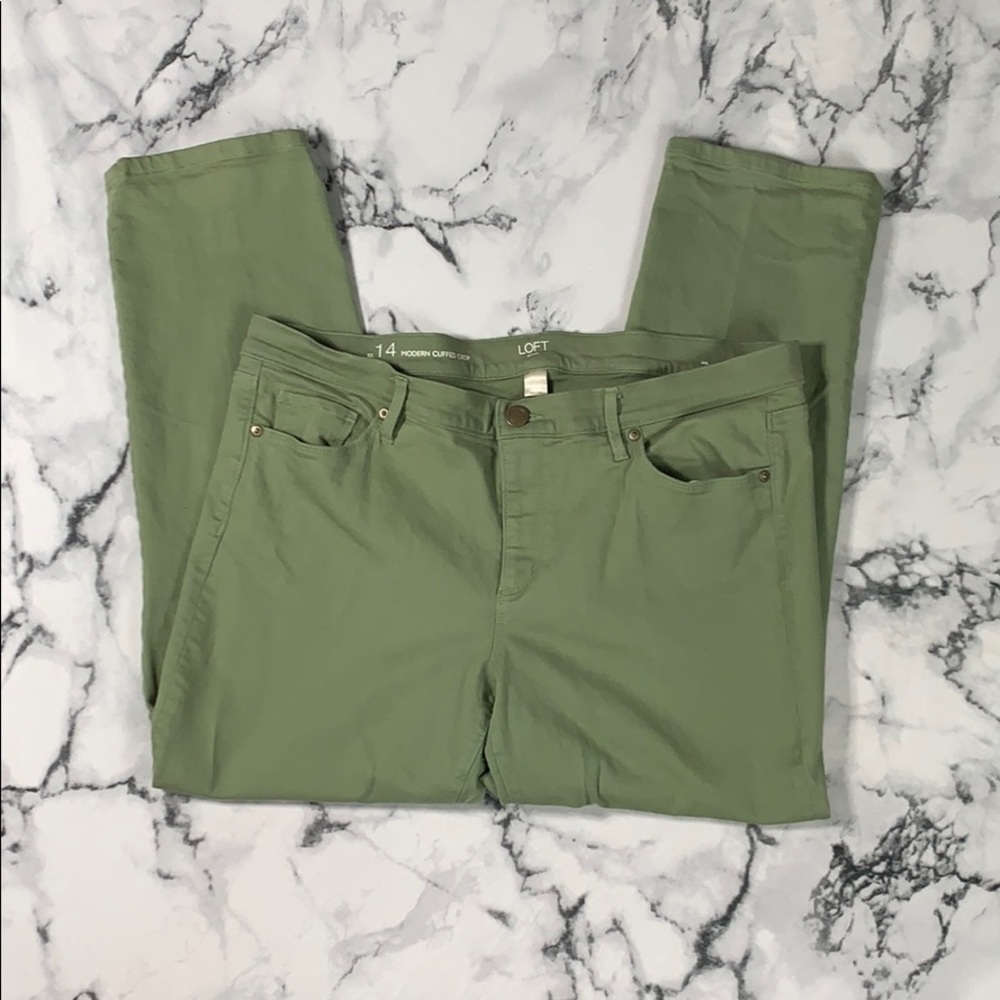 Loft green jeans
